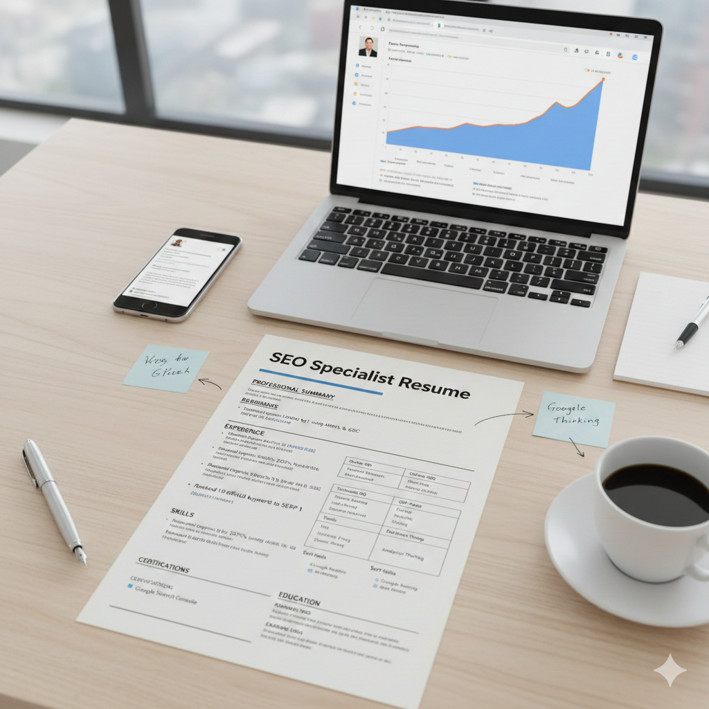 تصویر مقاله: راهنمای جامع و صفر تا صد نگارش رزومه حرفه‌ای برای متخصص SEO